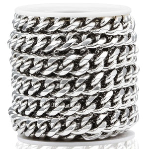 7.5mm 10.5mm Miami Cuban Chain Stainless Steel 1M