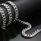 7.5mm 10.5mm Miami Cuban Chain Stainless Steel 1M