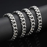 7.5mm 10.5mm Miami Cuban Chain Stainless Steel 1M