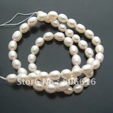 7*6MM 100Pcs Natural Fresh Water Loose Pearl Strand Charms Jewelry Beads