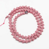 7*6mm Natural Hematite Stone Beads Triangle Rubber Spacer Beads