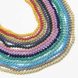 7*6mm Natural Hematite Stone Beads Triangle Rubber Spacer Beads