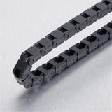 7*7mm Bridge Type Non-Opening 1M Plastic Towline Transmission Drag Chain
