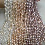 7-8 mm Freshwater Pearl Beads Punch Loose Beads for DIY Necklace Bracelet