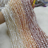 7-8 mm Freshwater Pearl Beads Punch Loose Beads for DIY Necklace Bracelet