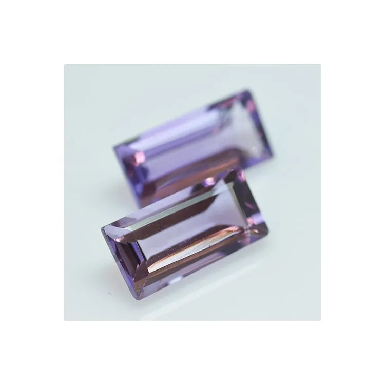 7.83ct Amethyst Baguette Shape Set