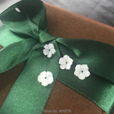 7-8MM 20Pcs Five Petal Flower Shape White Pearl Shell Bead Charms