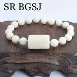 Natural Coral Stretch Bracelet 7-8mm 10-14mm Adjustable Women's Jewelry