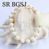 Natural Coral Stretch Bracelet 7-8mm 10-14mm Adjustable Women's Jewelry