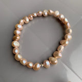 Baroque Pearl Bracelet 925 Sterling Silver Charm Bracelet