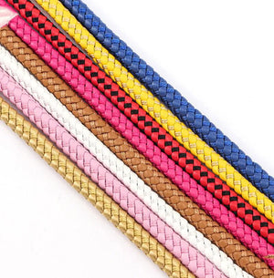 7-8mm Braided Microfiber Leather Rope String +1m Leather String Cord