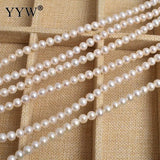 7-8mm Round Freshwater Pearl Beads Natural For DIY Or Jewelry 15.75 Inch Strand
