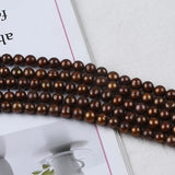 7-8mm Potato Pearl Beads Near Round Chocolate Loose Beads