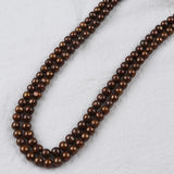 7-8mm Potato Pearl Beads Near Round Chocolate Loose Beads