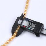 7-8mm Golden Pearl Rice Shape Strand For DIY Jewelry Making