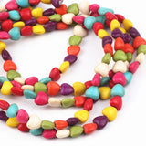 7*8mm Mix Loose Stone Heart Beads for DIY Jewelry FL06