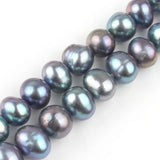 7-8mm Freshwater Round Pearls Beads Jewelry Making DIY Women
