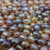 7-8mm Baroque Pearl Earring 18k Dangle Hook Party Women Wedding Jewelry