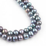 7-8mm Freshwater Pearl Beads Round Loose Beads DIY Jewelry Making 15''