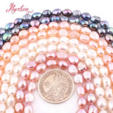 7-8mm Freshwater Pearl Loose Stone Beads 15 Inch Strand DIY Jewelry Making