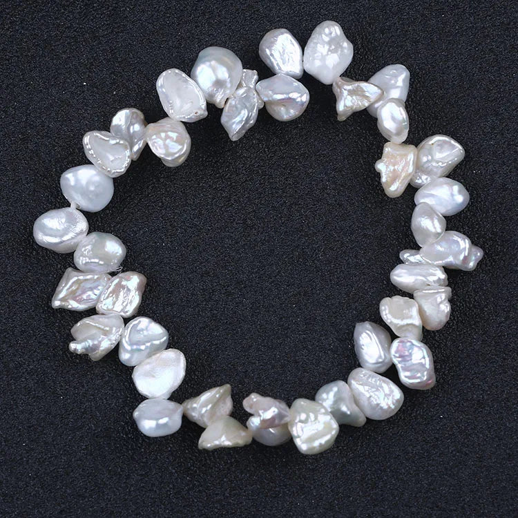 Natural Keshi Freshwater Pearl Chain Bracelet For Women