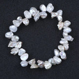 Natural Keshi Freshwater Pearl Chain Bracelet For Women