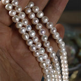 7-8mm Freshwater Pearl Beads for Bracelet Necklace DIY