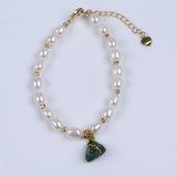 Baroque Freshwater Pearl Heart Shaped Bracelet