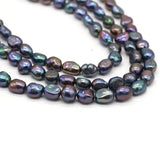 7-8mm Natural Freshwater Pearls Round Beads 15"
