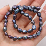 7-8mm Natural Freshwater Pearls Round Beads 15"