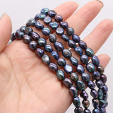 7-8mm Natural Freshwater Pearls Round Beads 15"