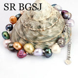 7-8mm Multicolor Pearl Bangle Adjustable Bracelet