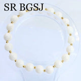 Natural Coral Stretch Bracelet 7-8inch