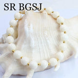 Natural Coral Stretch Bracelet 7-8inch