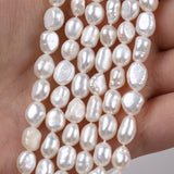 Double-Sided Pearl String Freshwater Cultured Baroque Pearls DIY Semi-Finished