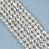 Double-Sided Pearl String Freshwater Cultured Baroque Pearls DIY Semi-Finished