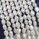 Double-Sided Pearl String Freshwater Cultured Baroque Pearls DIY Semi-Finished
