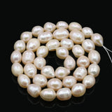 7-8mm Purple Yellow Rice Shape Natural Fresh Water Pearl Loose Beads
