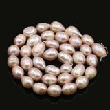 7-8mm Purple Yellow Rice Shape Natural Fresh Water Pearl Loose Beads