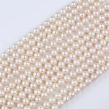 7-8mm Round Pearl Strand - DIY Jewelry Materials