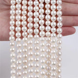 7-8mm Round Pearl Strand - DIY Jewelry Materials