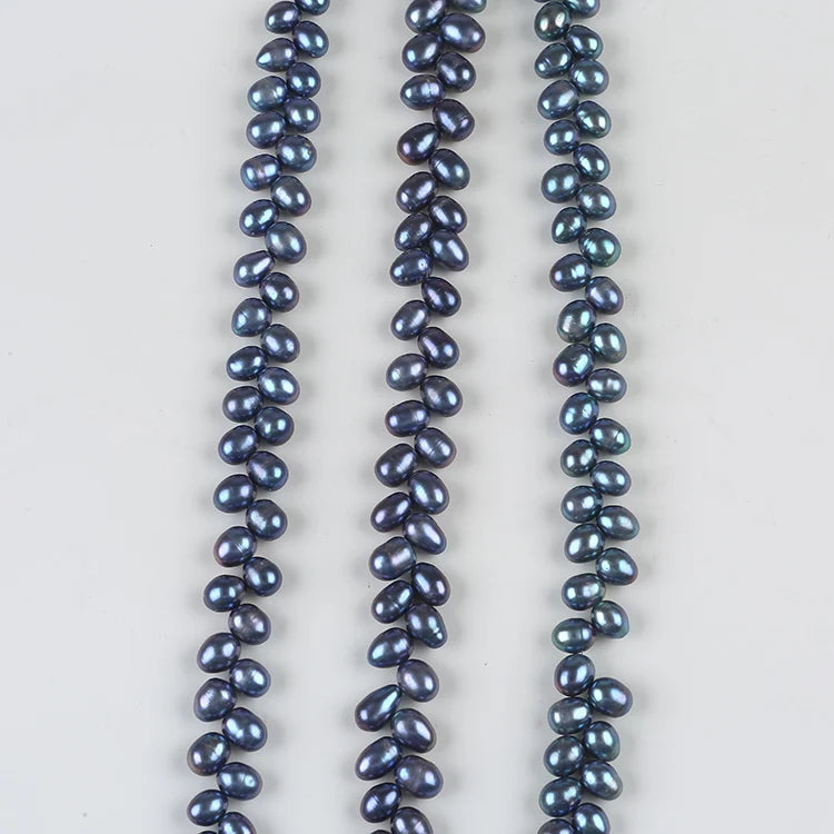 7-8mm Gray Freshwater Pearl Beading Strings