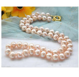 7-8mm Pink Freshwater Pearl Necklace Chain
