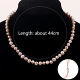 7-8mm Natural Freshwater Rice Pearl Chokers Necklace Gift