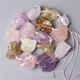 7-8pcs 2-3cm Mixed Quartz Nugget Bead Accessories For Jewelry