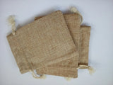 5pcs Vintage Jute Sacks Drawstring Bags for Jewelry/Wedding/Christmas