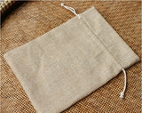 5pcs Vintage Jute Sacks Drawstring Bags for Jewelry/Wedding/Christmas