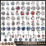 925 Silver Christmas Charm for Jewelry