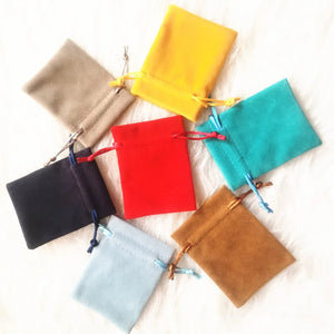 Velvet Drawstring Pouch for Wedding Christmas Favor