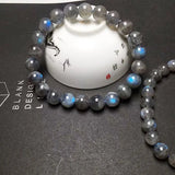 7-9MM Labradorite Bracelet Moonstone Strand Bracelet